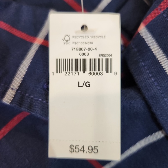 Navy Plaid Shirt - Picture 3 of 3